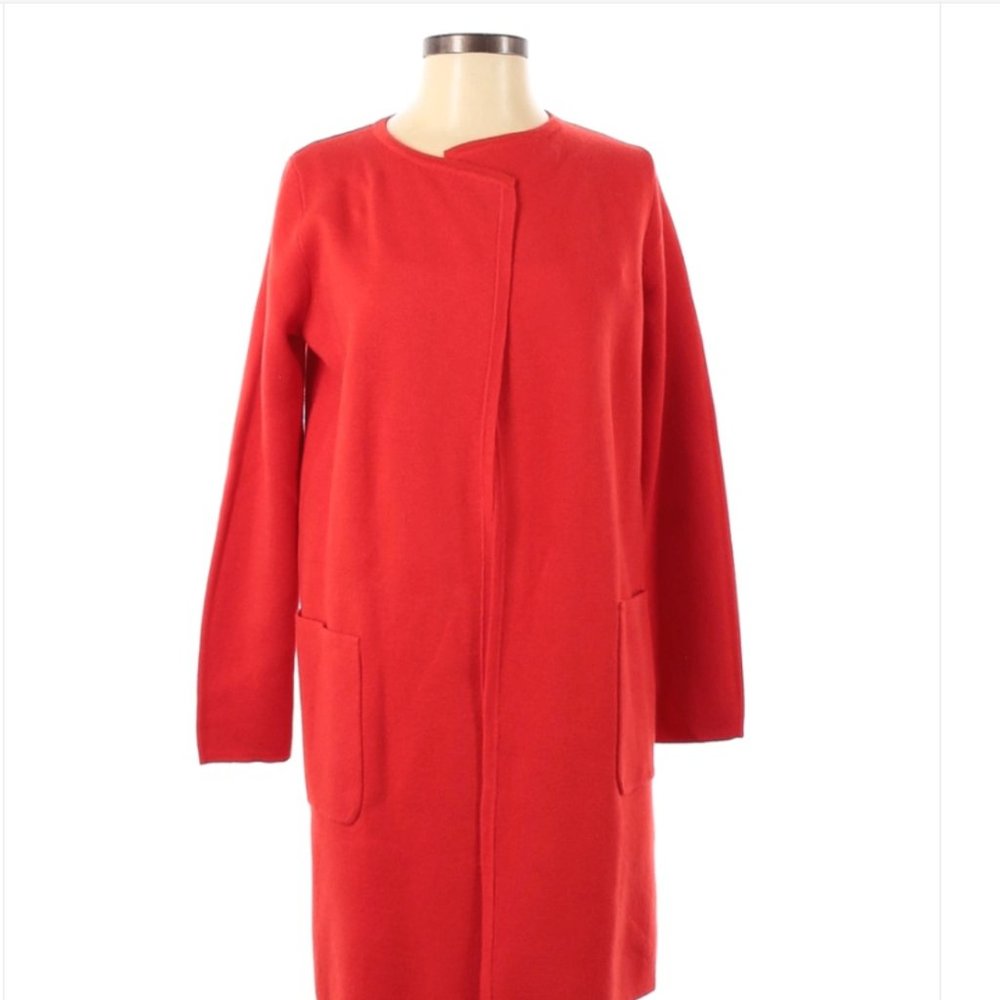 J.Crew Juliette collarless sweater blazer cardigan
